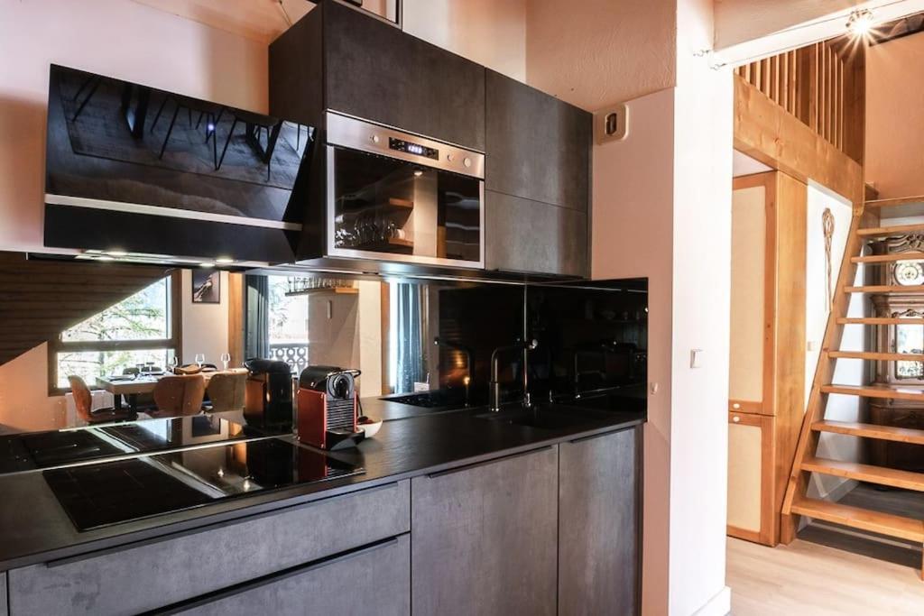 Bel Appartement Entier En Style Chalet A Chamonix Buitenkant foto